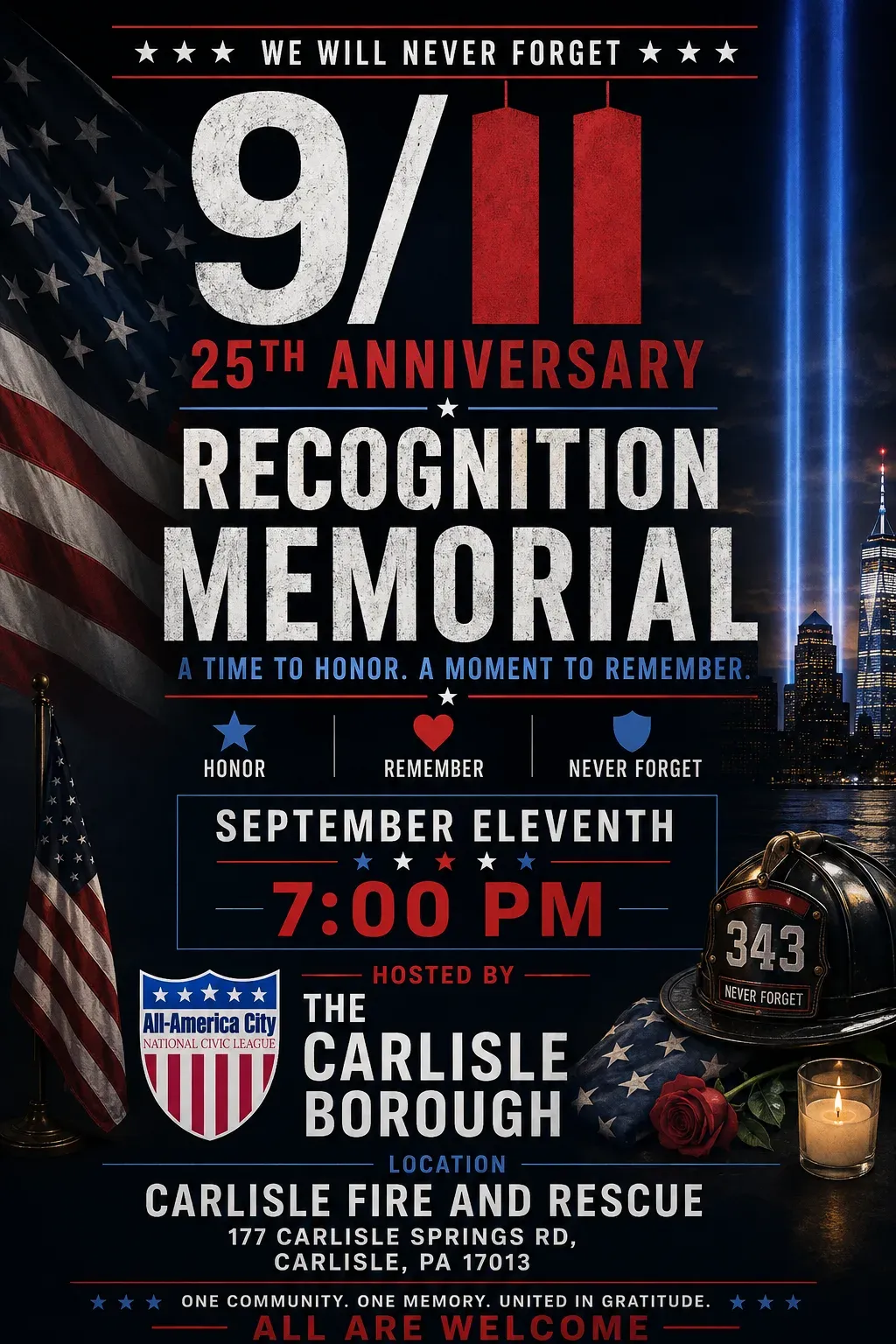 25th 9/11 Recognition Memorial